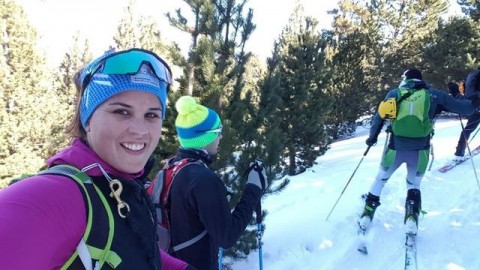 Laia Sanz y su entrenamiento invernal