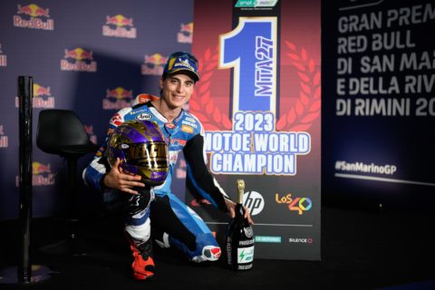 Mattia Casadei, nuevo campeón del mundo de MotoE