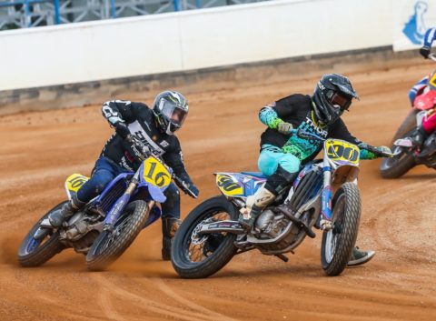 Santiago Arangio entre los 23 del Mundial de Flat Track