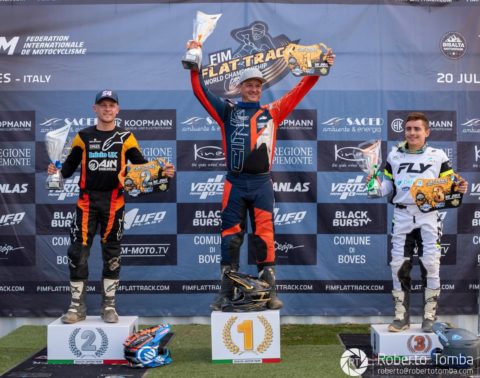 Kurvinen se quedó con la primera del Mundial de Flat Track