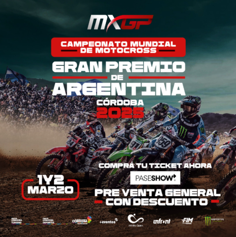 Inició la venta de entradas para el MXGP Argentina 2025