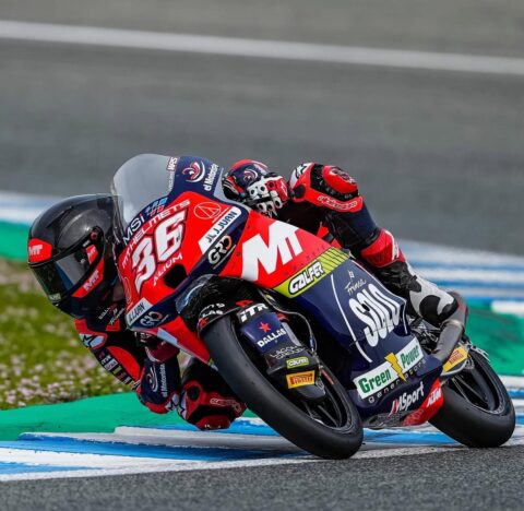 Ángel Piqueras, arrancó los Test de Moto3 liderando con el MT