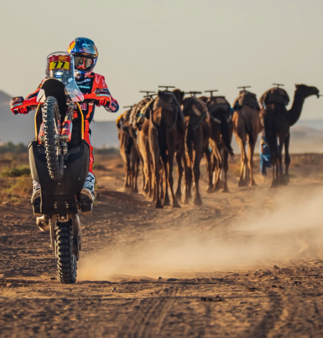 Cuatro motociclistas argentinos en este Dakar 2026