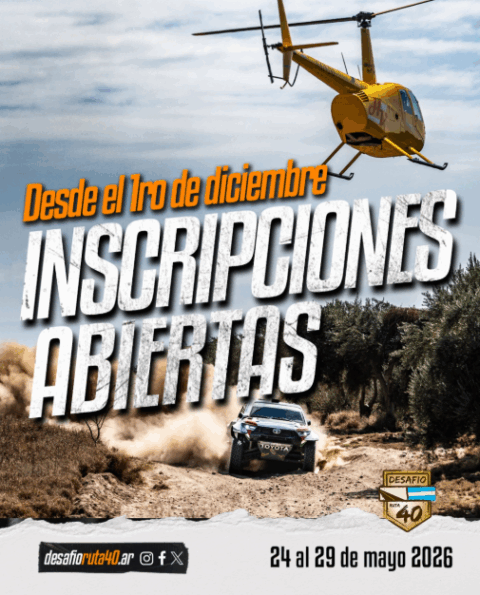 Abrieron las inscripciones al Desafío Ruta 40 2026