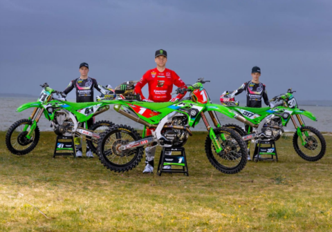Kawasaki presentó su formación 2026, con el campeón de MXGP como estandarte