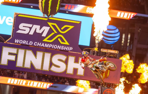 Hunter Lawrence obtuvo su ansiado primer triunfo en Supercross