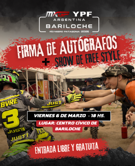 Los pilotos del MXGP dirán presente en el Centro Cívico