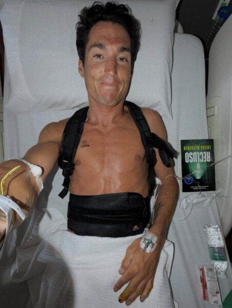 Aleix Espargaró, fuerte accidente en un test con Honda en Sepang