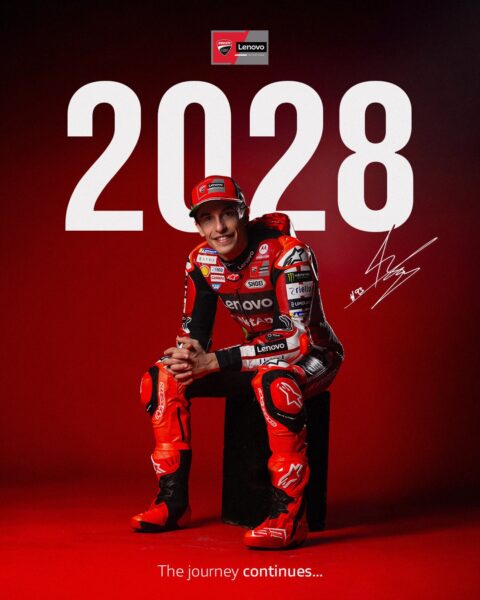 Marc Márquez renovó dos años más con Ducati