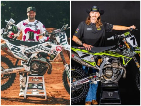 Cooper Webb a Husqvarna y Aaron Plessinger a Triumph